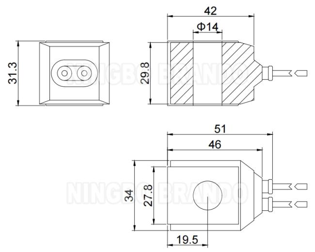 Parker Type Solenoid Valve Coil YB09 YB12 YB14 YB16 YE09 YB04 220V 110V 24V 0