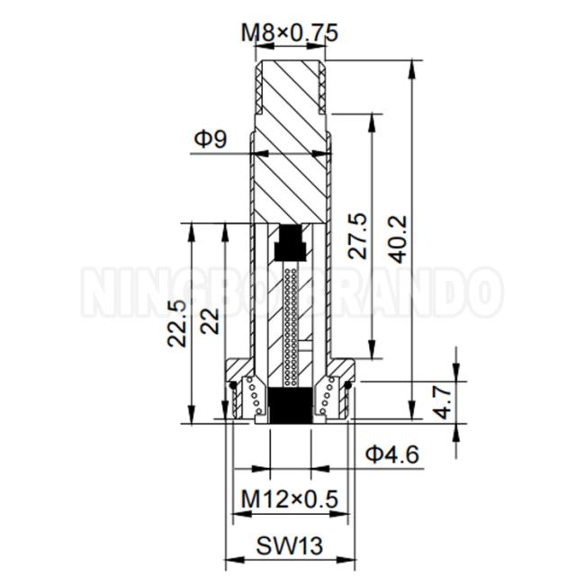 2 Way Normally Closed Solenoid Valve Stainless Steel Armature Assembly 0