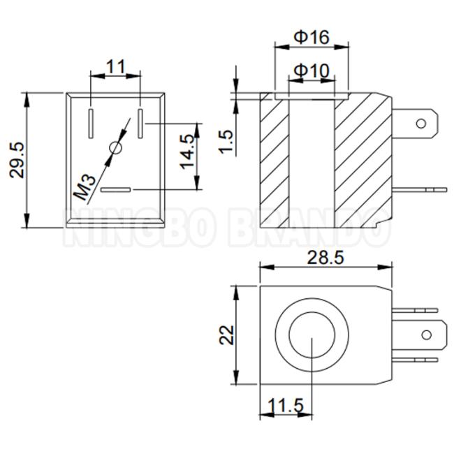 OLAB Type 2 Way Steam Solenoid Valve Armature For Coffee Machine Parts 1