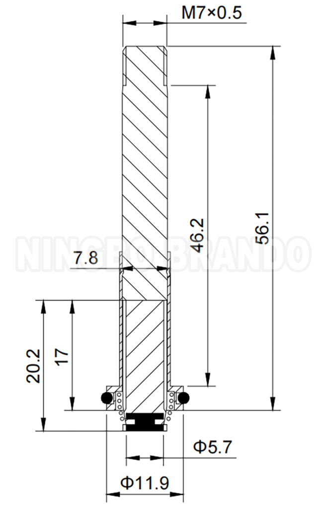 Dimension of BAPC208046011 Armature Assembly: