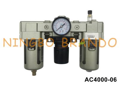 China AC4000-06 3/4'' SMC Type Pneumatic FRL Unit Air Filter Regulator Lubricator for sale