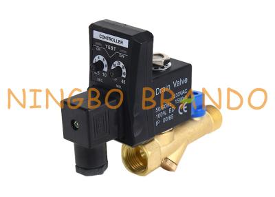 China Air Compressor Auto Drain Solenoid Valve With Timer 1/4'' 1/2'' 110V 220V for sale