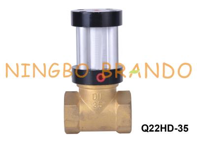 China Q22HD-35 1 1/4'' DN35 2 Way Brass Body Air Operated Piston Valve for sale