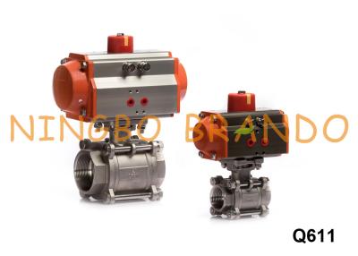 China 2 Way Pneumatic Actuator Ball Valve With Solenoid Valve Limit Switch for sale