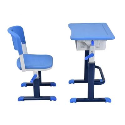 China Single Height Adjustable Student Desk And Chair Set For Kids for sale