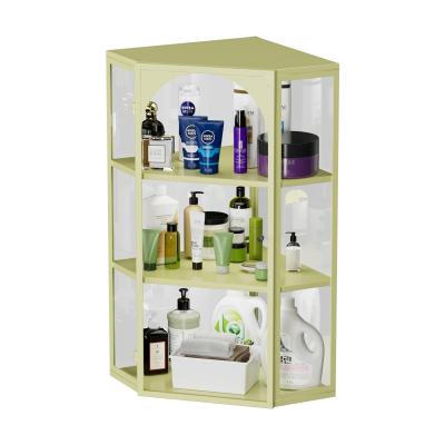 China 3 Tier Corner Cabinet Storage With Shelves for sale