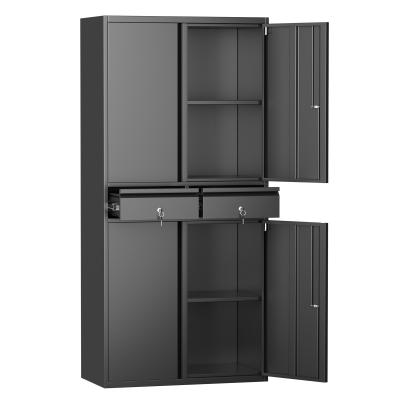 China Metal Storage Cabinet With Locking And 4 Adjustable Shelves for sale