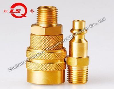 China Nickle Plated Quick Disconnect Coupling LAM American Type ISO 6150B Standard for sale