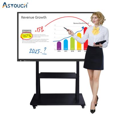 China IFPs 65 Inch Interactive Touch Panel Whiteboard Quad Core For Lessons for sale