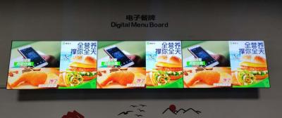 China Durable 55inch LCD Menu Board Digital Signage LCD Indoor Advertising Player à venda
