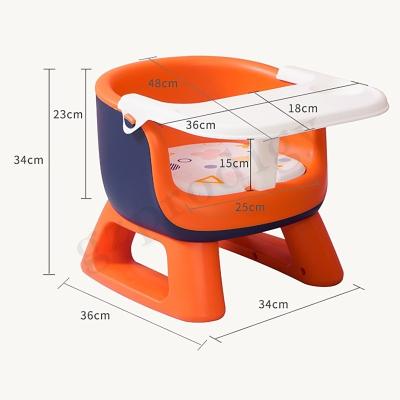 China Multifunctional PVC Baby Folding Chair Lightweight Baby Folding Chair With Dinner Plate for sale