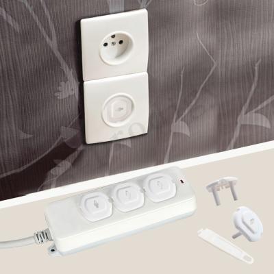 China 2 Pin Palstic EU Standard Electrical Child Safety Outlet Plug Cover For Protection for sale