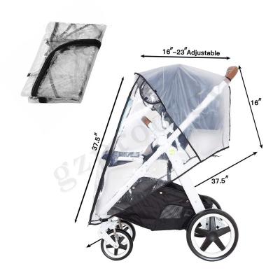 China PVC Stroller Rain Cover Universal Stroller Accessory Baby Travel Weather Shield Windproof Protect From Dust for sale