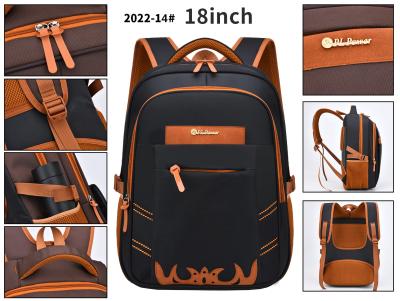 China Nylon Business Casual Backpack Waterproof Student School 18 Inch Laptop Rucksack for sale