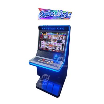 China Mesa de jogo de habilidade de monitor vertical de cassino noturno para empurrar moedas para jogar à venda