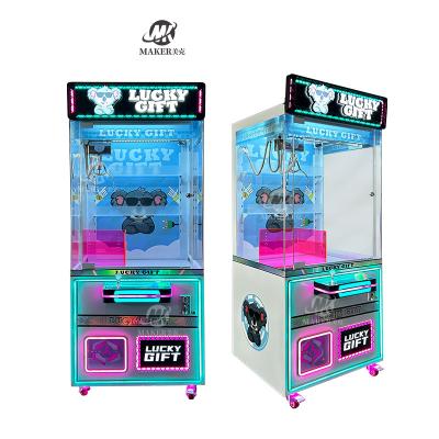 China Experiência de jogo interativa operada por moedas Máquina de guindaste de arcade para brinquedos de pelúcia Máquina de garra à venda