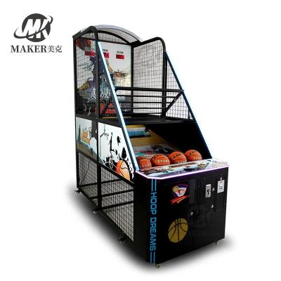 China Máquina con operador de monedas Equipo de entretenimiento Calle de baloncesto Máquina de tiro de baloncesto Máquina de juegos de arcade en venta