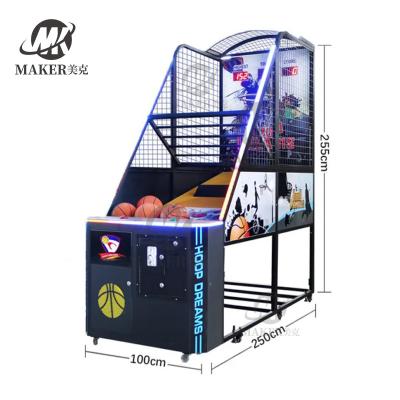 China Moneda Operado un juego de baloncesto de tres etapas en modo de juego de baloncesto comercial en interiores máquina de juego arcade en venta