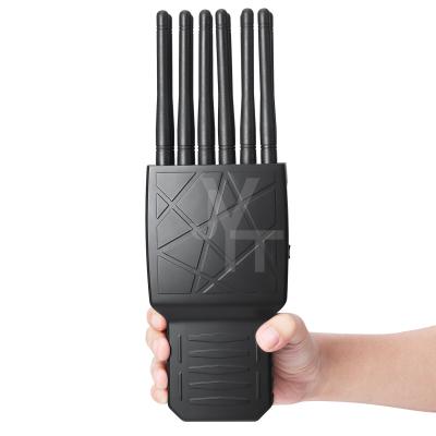 China World First 12 Antennas All-in-One Handheld Mobile Phone Jammer With LOJACK GPSL1 WIFI 315/433/868(Remote Control) for sale