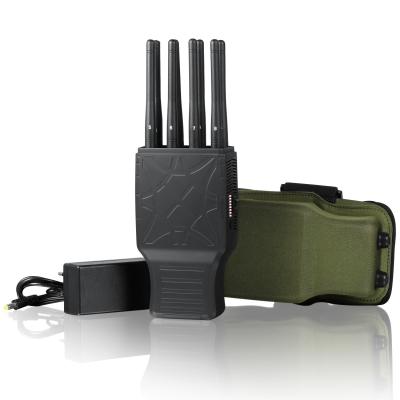 China Latest 8 Bands Portable GPS WIFI 3G 4G Cell Phone Jammers with Nylon Case for sale