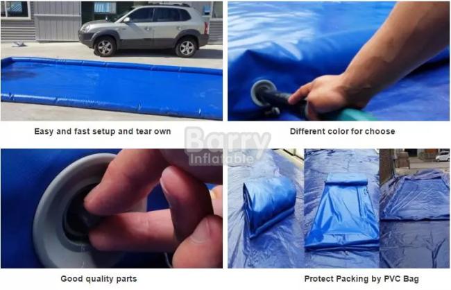 how to us inflatable wash mat