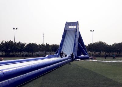 中国 青い耐久の大人の巨大で膨脹可能なスライドの Satety の大きい爆発水スライド 販売のため