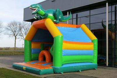 China Multiplay Dinosaur Inflatable Bouncy Castle Combo Jumper Rentals With Slide for sale