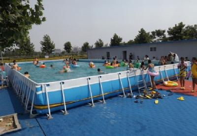 中国 夏の金属フレームのプールの大きいセットの休日の注文の鉄骨フレームのプール 販売のため