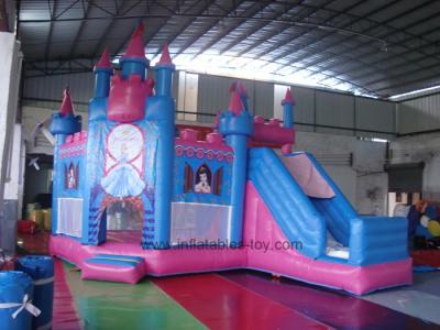 China Princess Pink Durable PVC Castle Combo Bounce House Rental Business Use for sale