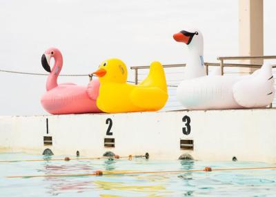 China Giant Inflatable Water Toys Float Swan Inflatable Flamingo For Pool for sale