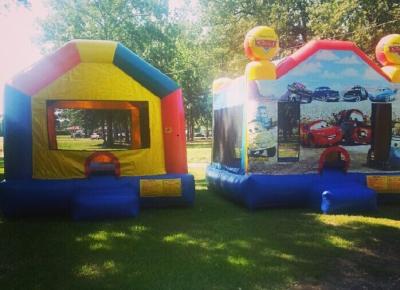 China Kids Inflatable Bouncer House , Comercial Moonwalk Bounce House Jumpers For Party for sale