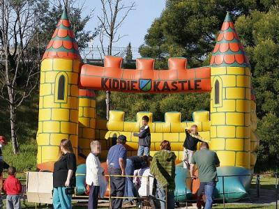China El patio trasero embroma castillos animosos del PVC de la gorila inflable 0.55m m los pequeños para la fiesta de cumpleaños en venta