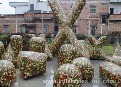 China Inflatable Outdoor Games Air Bunker Camouflage Paint Ball For Shooting Game for sale