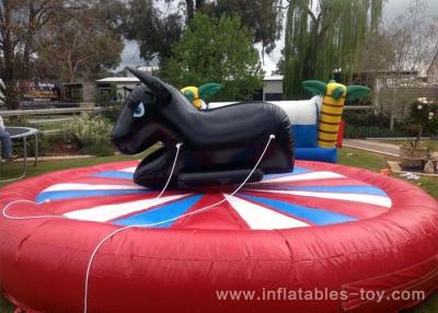China Amusement Park Inflatable Sports Games Giant Mechanical Rodeo Bull With Inflatable Mattress for sale