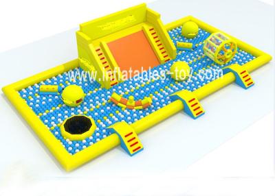 China Latest Inflatable Amusement Park With Plastic Ball , Inflatable Toys Park For Kids for sale