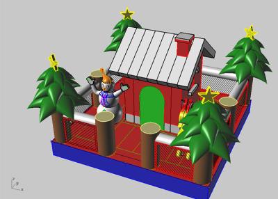 China Inflatable Christmas Tree / House Children Inflatable Jumping Castle For Kids for sale