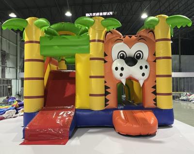 China PVC Tarpaulin Inflatable Bouncy Castles Inflatable Jumping House Lion Design for sale