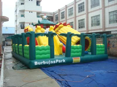 Китай Спортивная площадка воздуха детей портативного раздувного парка атракционов мира изготовленная на заказ на открытом воздухе надувная продается