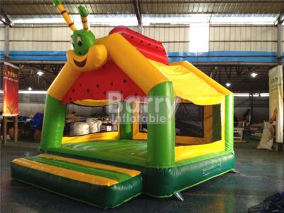 China Durable Caterpillar Castle Kids Inflatable Bouncers For Backyard / Playground for sale