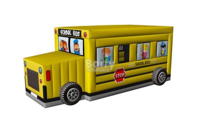 Chine Rebond gonflable commercial de voiture, Chambre de rebond d'autobus scolaire gonflable pour des enfants à vendre