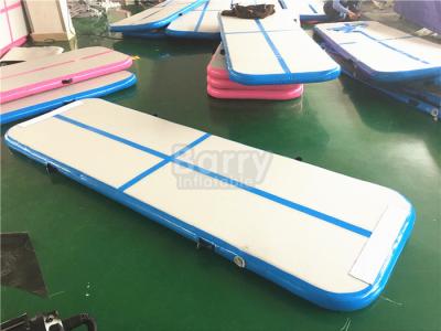 China Blue Air Tumble Track And Gymnastic Equipment , Air Track For Gymnastics for sale