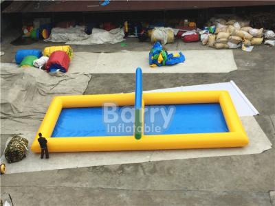 China Summer toys Strength PVC Inflatable Vollyball Field Water Game Inflatable Volleyball Court For Water Toys for sale