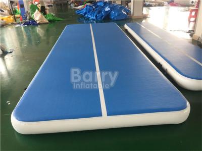 China EN71 Air Tumbling Gymnastics Mats / 6m PVC Inflatable Air Track With Electric Pump for sale