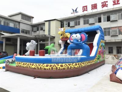 China Special Shape Kids Animal Commercial Inflatable Slide For Birthday Party Or For Business Rental for sale