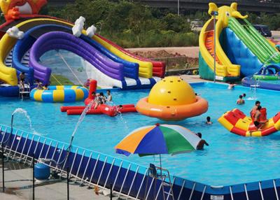 China Customized PVC steel Rectangular Ultra Metal Frame Pool for Water Park for sale