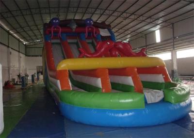 China Exciting Commercial Inflatable Slide , Sea Animal Inflatable Slip and Slide for sale