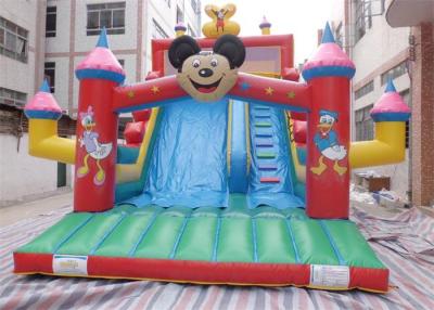 China Cute Micky Mouse Commercial Inflatable Slide , Inflatable Garden Slide for sale