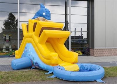 China Mini Inflatable Water Slide , Inflatable Water Jumping Castles Slide For Kids for sale