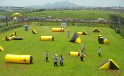 China Fire Resistant Inflatable Sports Games , PVC Inflatable Paintball Arena for War Game for sale