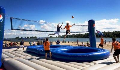 China durable Inflatable Bossaball Court For Inflatable Sports Games 12 Person for sale